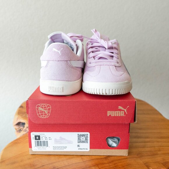 NIB Puma Club 5v5 Size 8 Grape Mist Suede Style# 398670-04 Athletic Shoes - Picture 10 of 11